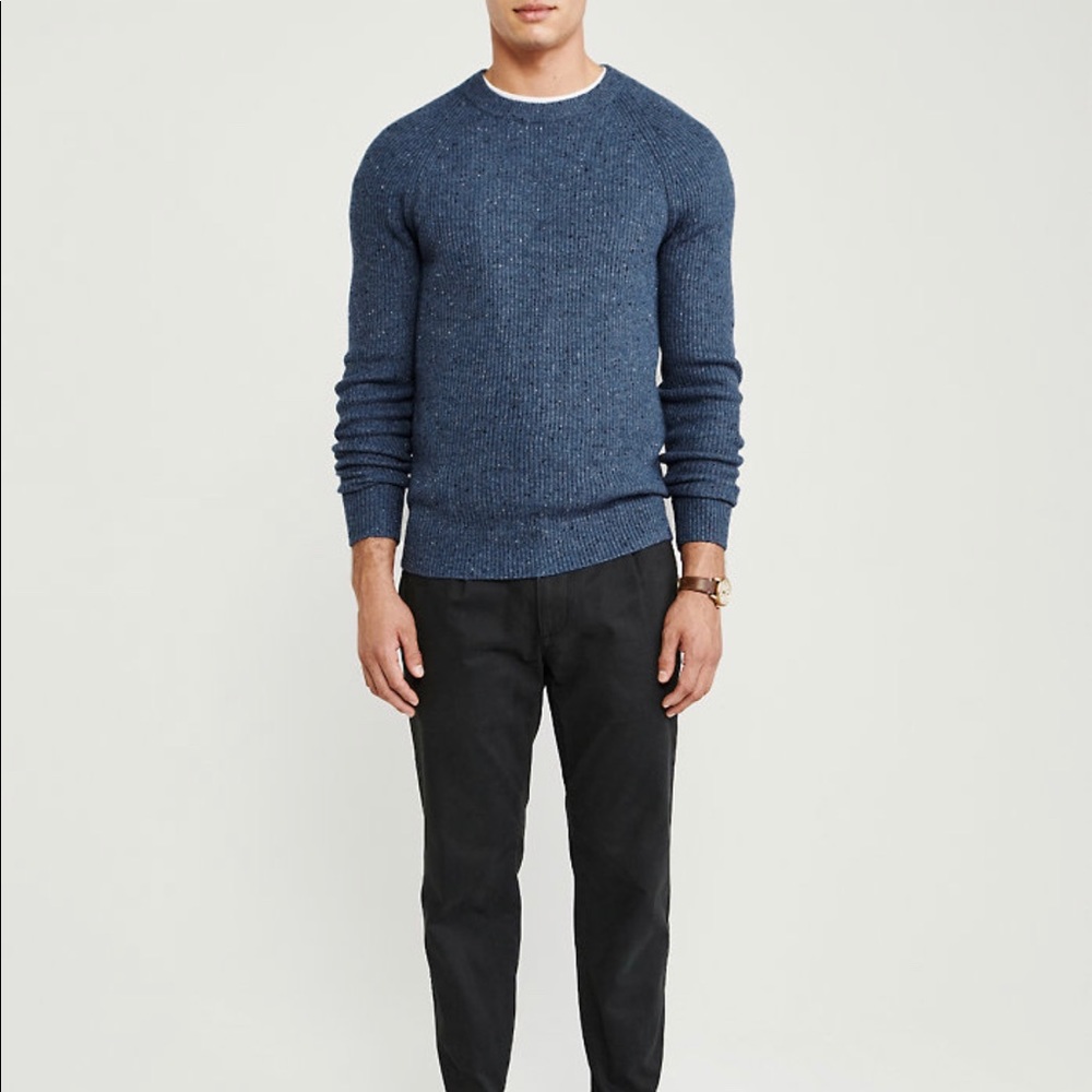 ABERCROMBIE textured crew neck sweater - Picture 2 of 7